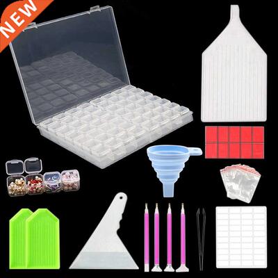 Diamond Painting Tools Sets with 56/28 Cells Plastic Storag