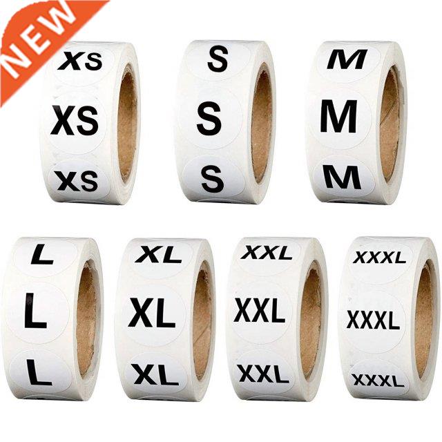 500pcs/roll New Size White Paper 1inch Stickers Adhesive Lab