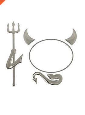 Etie Car-Styling Funny D Devil Car Stickers Tail Logo Decal