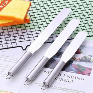 Nouveau acier inoxydable spatule droite crème beurre