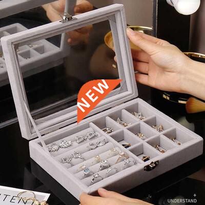 Hot Sales Fashion Portable Velvet Jewelry Ring Jewelry Displ