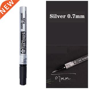 Permanent Metallic Marker Pens White Silver Gd Paint Pen