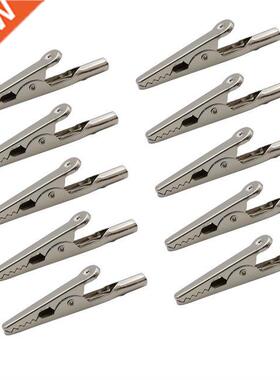 10Pcs Metal Alligator Clips 10A Length 51mm Crocodile Clamps