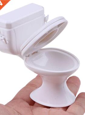 Vintage Dollhouse Furniture Bathroom Modeling White Toilet D