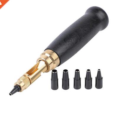 Adjustable Screw Punch, Screw Hole Punch, 6 Tip Sizes Leathe
