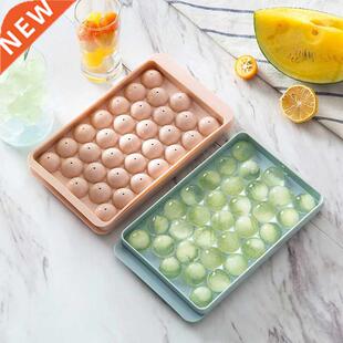 Plastic Molds Ice Tray 18/33 Grid 3D Round Ice Molds Home Ba