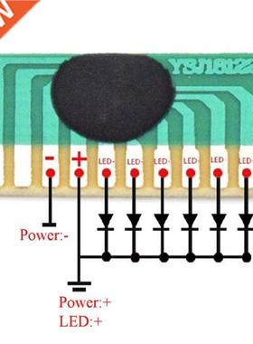 10pcs/lot DIY 6-LED LEDs 3-4.5V Flash Chip COB LED Driver Cy
