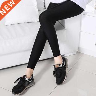 Legging Size Push Ladies Autumn Black Shiny Women 3XL