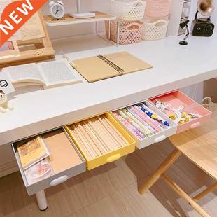 Storage Box Organizer Plastic desk Hidden Under Drawe Drawer