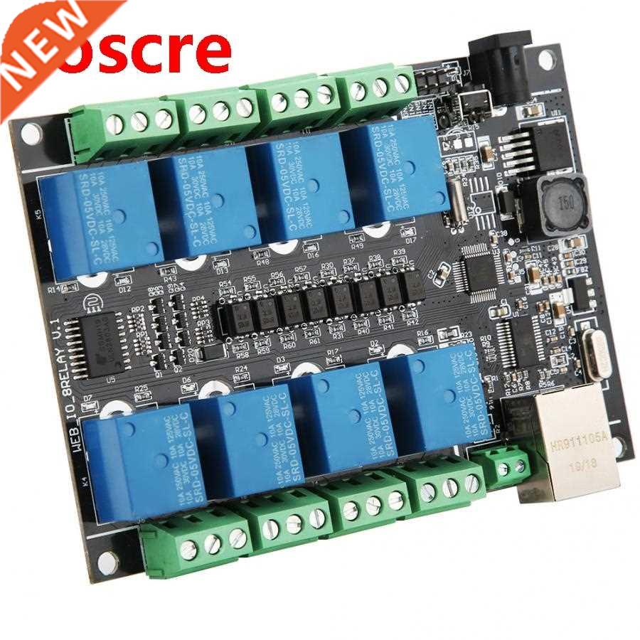 PLC Control Module Network Relay RJ45 8-Channel Industrial A