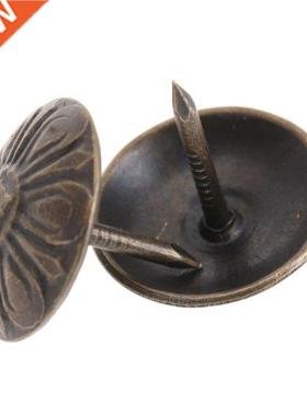100pcs 16mm Antique Bronze Upholstery Nails Tacks Studs Vint