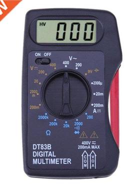Pocket DT83B Digital Multimeter Ammeter Voltmeter DC/AC Resi