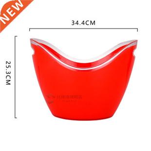 White Champagne Ice Container Bucket Buckets Acrylic