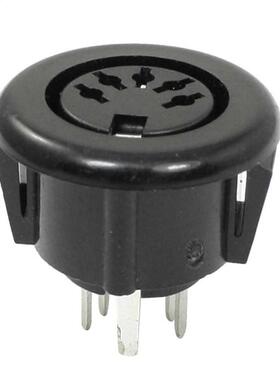 Female 5 Pin DIN Plug Panel Mounted Keyboard Cable Connector