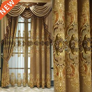 Curtains for Living Dining Room Bedroom Valance European Sty