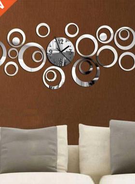 Wall Clock 3D Quartz Acrylic Mirror Modern Watch Horloge Rel