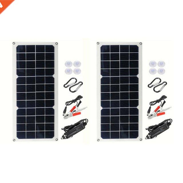 2X 12V 30W Solar Panel Car Van Boat Caravan Camper Trickle P