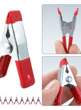 New 10/20/50/100Pcs Metal Spring Clamps 2 Clip w/ Soft Pl