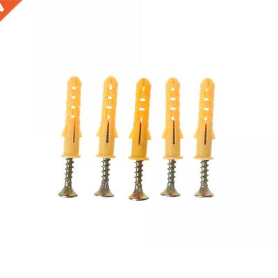 50pcs Plastic Expansion Drywall Anchor Screws Tapping Screw