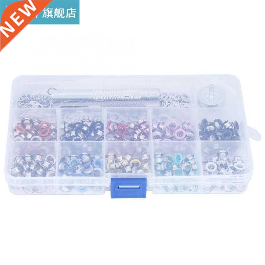 300sets 5mm 10 Colors Eyelet Grommet Washer with 3pcs Handwo