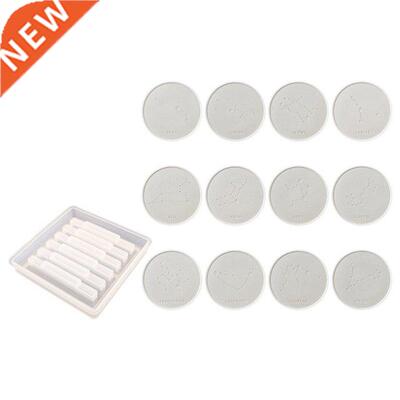 Resin Coaster Molds,Twelve Constellation Coaster Gypsum Tabl