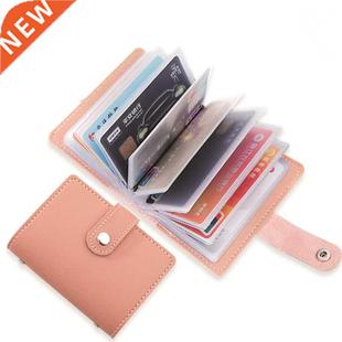 Card Pocke Cards Leather Slim Holder Women Credit