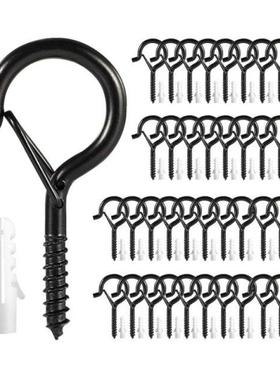 40 Pieces Ceiling Screw Hooks Lamp Holder Hooks Suitable For