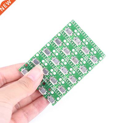 20pcs Vrouwelijke 5-Pin Pinboard 2.54mm Micro USB PCB Type M