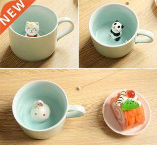 Cartoon Ceramic Mugs New Animal Creative Cute Coffee Arrive
