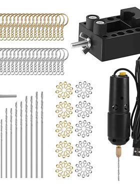 KKMOON Drill Set Resin Mini Electric Drill for Jewelry DIY A
