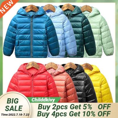 Autumn Winter Kids Down Jackets For Girls Children Warm Down