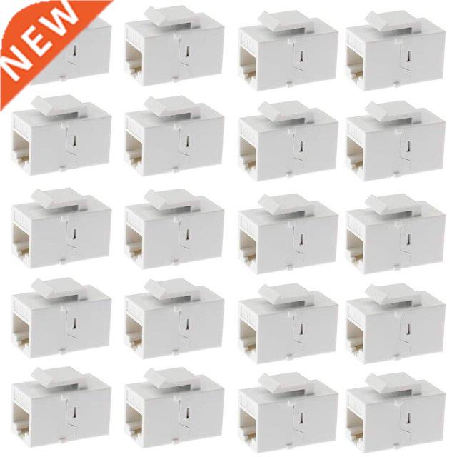 Ethernet Keystone Coupler, 20Pack Cat6 RJ45 Keystone Jack In