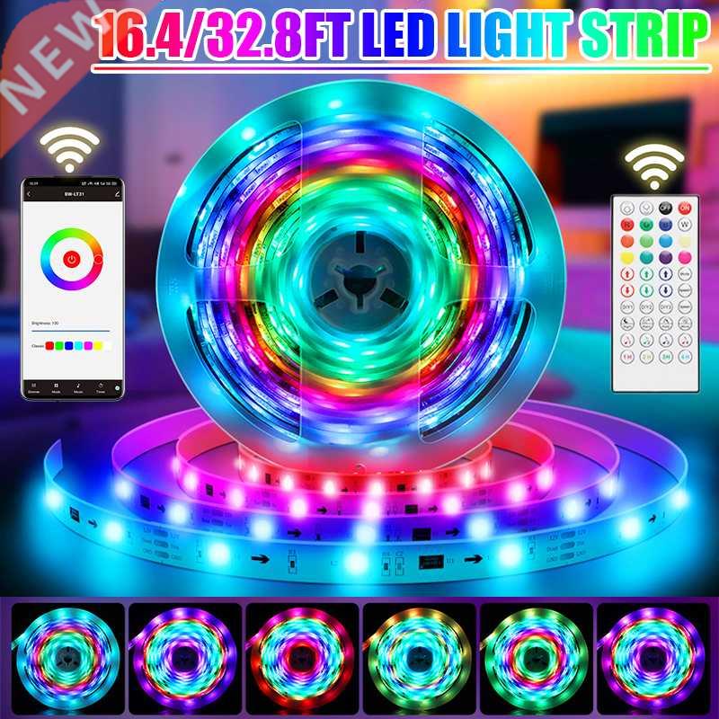 5M 10M WIFI 5050 Lights Lighting RGB 40Keys Control LED PLUG