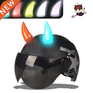 Motorcycle Helmet Decoration Corner Luminous Design Suction