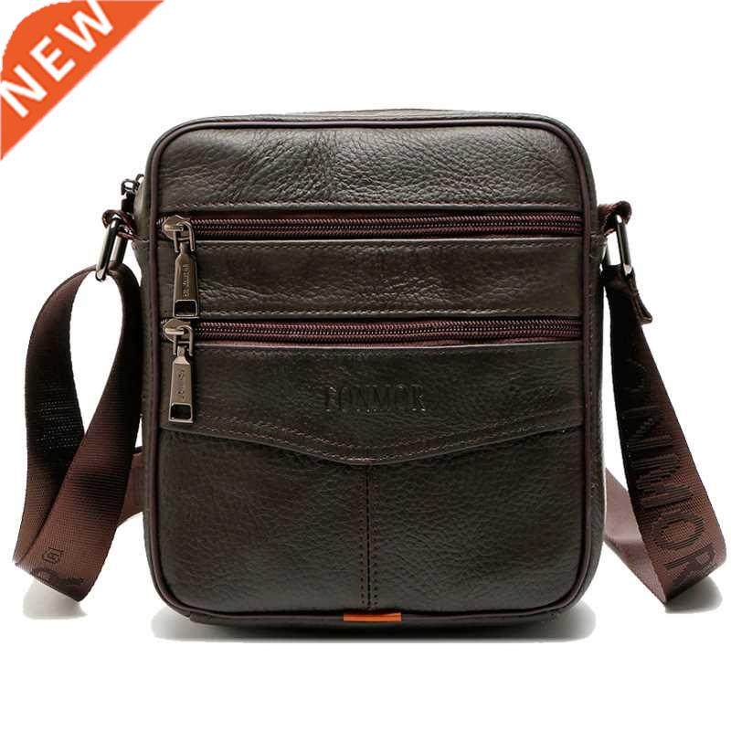 FONMOR Genuine Leather Men Handbag Messenger Bag Men's High