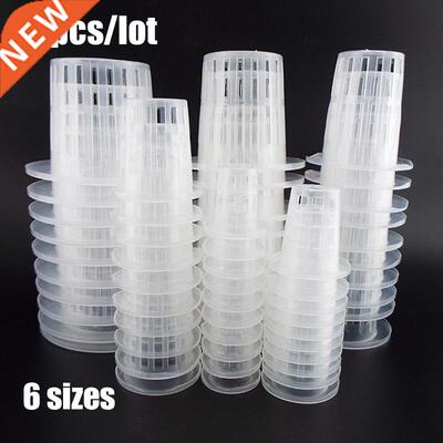 50Pcs plastic Plant Grow Pots Net Nursery Cup Hydroponic col