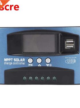 30A 100A Auto Solar Charge Controller MPPT LCD Dual USB 5V O