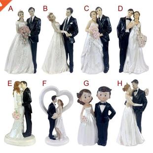 Romantic Bride & Groom Wedding Cake Topper Figure Table
