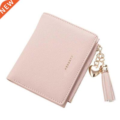 2022 Tassel Women Wallet Small Cute Wallet Women Short Leath
