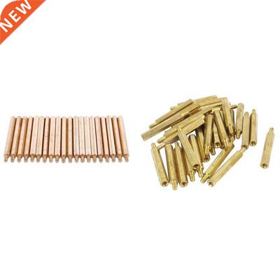 30Pcs M3 3mm Mle Femle Brss PCB Spcer Hex Stnd-Off Pill