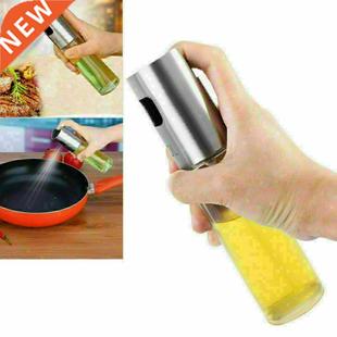 Glass Oil Pump Spray Bottle Olive Can Tool Pot Cooking Kitch