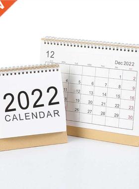 2022 Simple Desktop Calendar English Coil Daily Monthly Plan