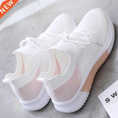 Women Shoes 2022 Spring White New Breathable Sports Mesh Ver