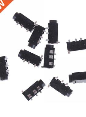 10Pcs/lot PJ-320D 4 Pins SMD 3.5mm Female Headphone Jack Con