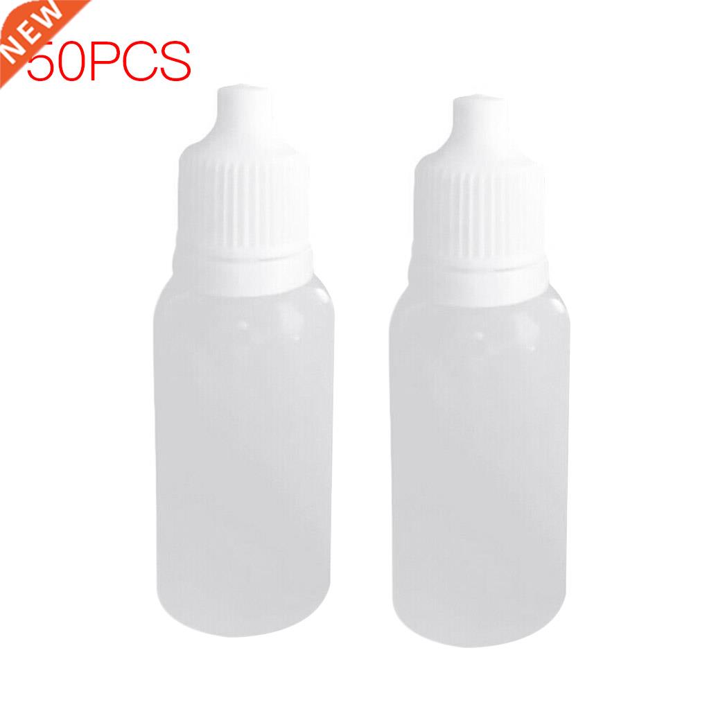 50pcs Eyedrop Empty Bottle Squeezable Dropper Bottle PET Eye