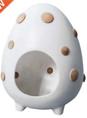 Egg Statues Figurines Storage Box Holder Flower Desk Contain