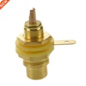 Socket Conn Gold Audio RCA Soldering Female Alloy Tone Pcs