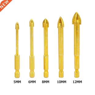 Drill Bits Ceramic Cross Tungsten Shank Hex Tile Carbide Con