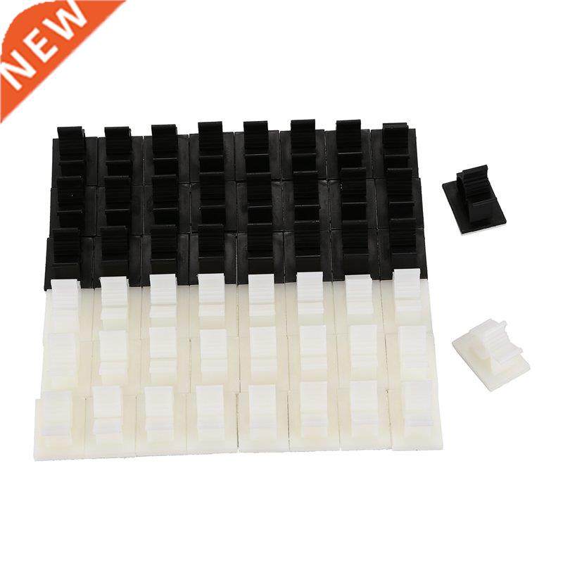 Cable Clips, Wire Clips, 50 Pieces 3 meters Self-Adhesive Ad