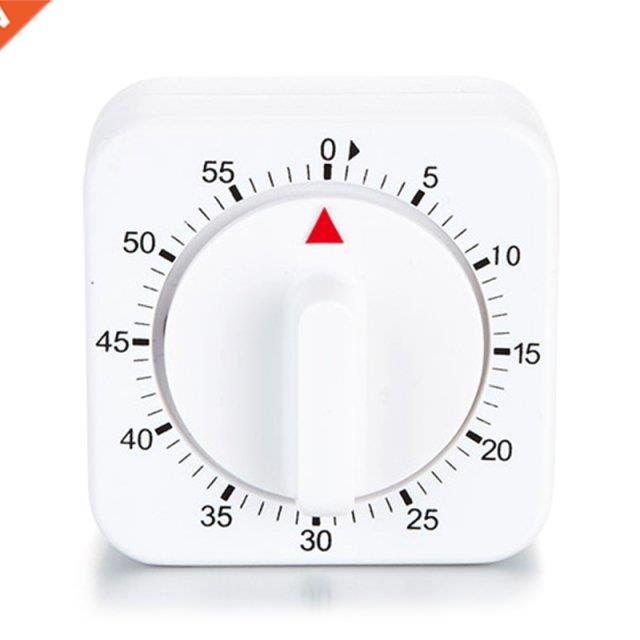 Wind Up Timer 1hr/60min Alarm Mechanical Timer Square Kitche